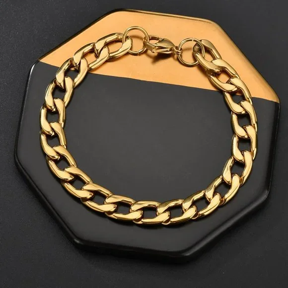 men gold Bracelet - Picture 2 of 2